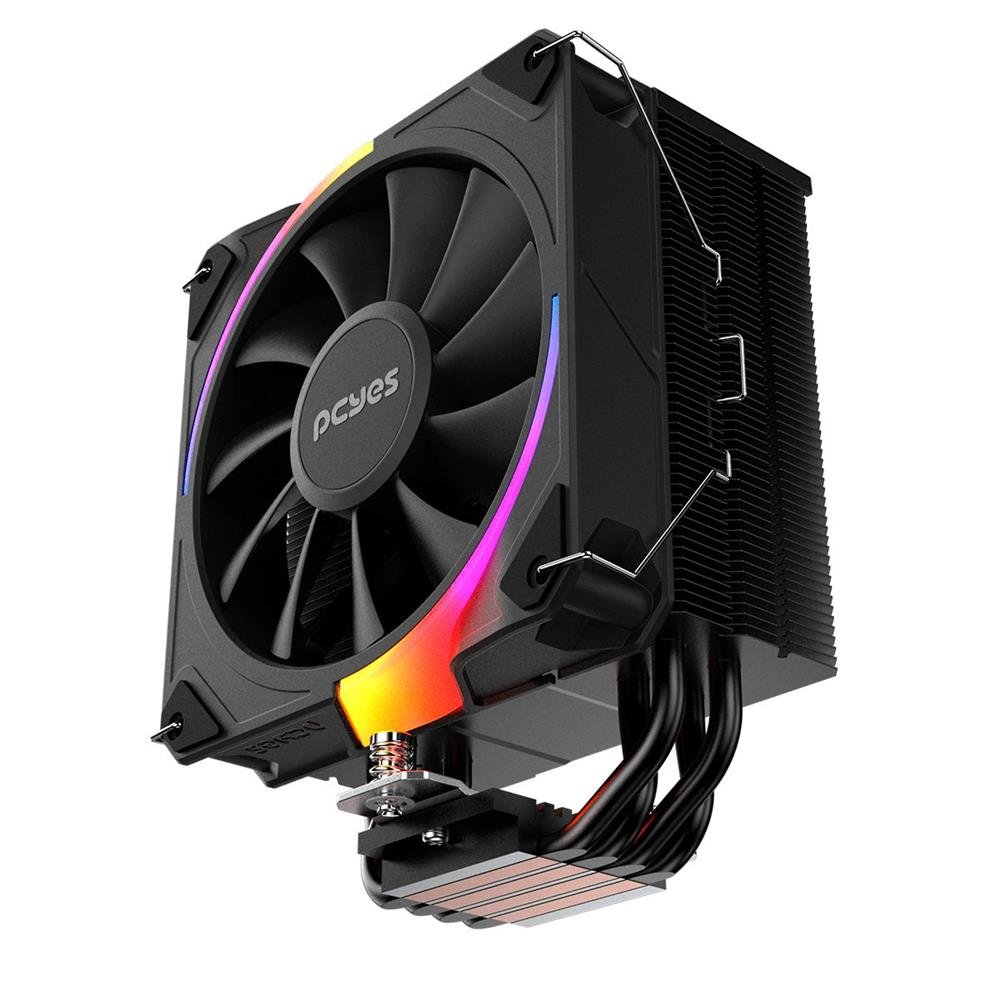 Cooler Para Processador Pcyes Frost Pulse Argb Black Vulcan - Tdp 180w - Pefpargbbv