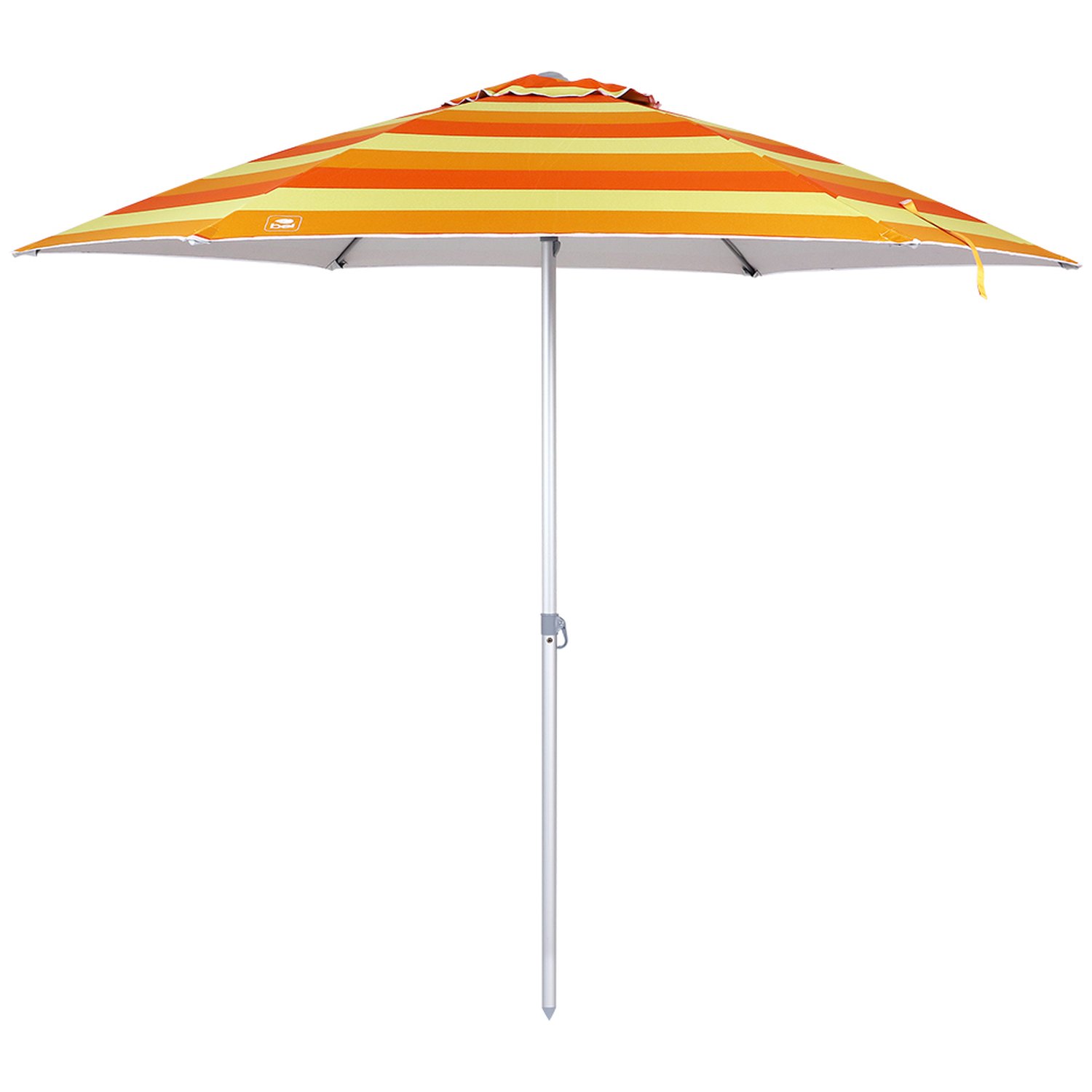 Guarda-Sol Milagres 2,40 M Degrade Laranja/Amarelo Aluminio Varetas Fibra De Vidro Premium - Bel