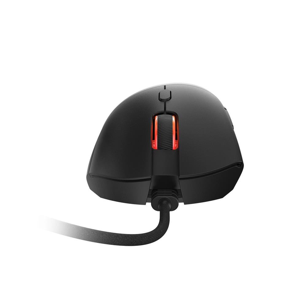 Mouse Gamer Pcyes Hydrus Black Vulcan - 12400 Dpi - Rgb - 6 Botões - Pmghbv