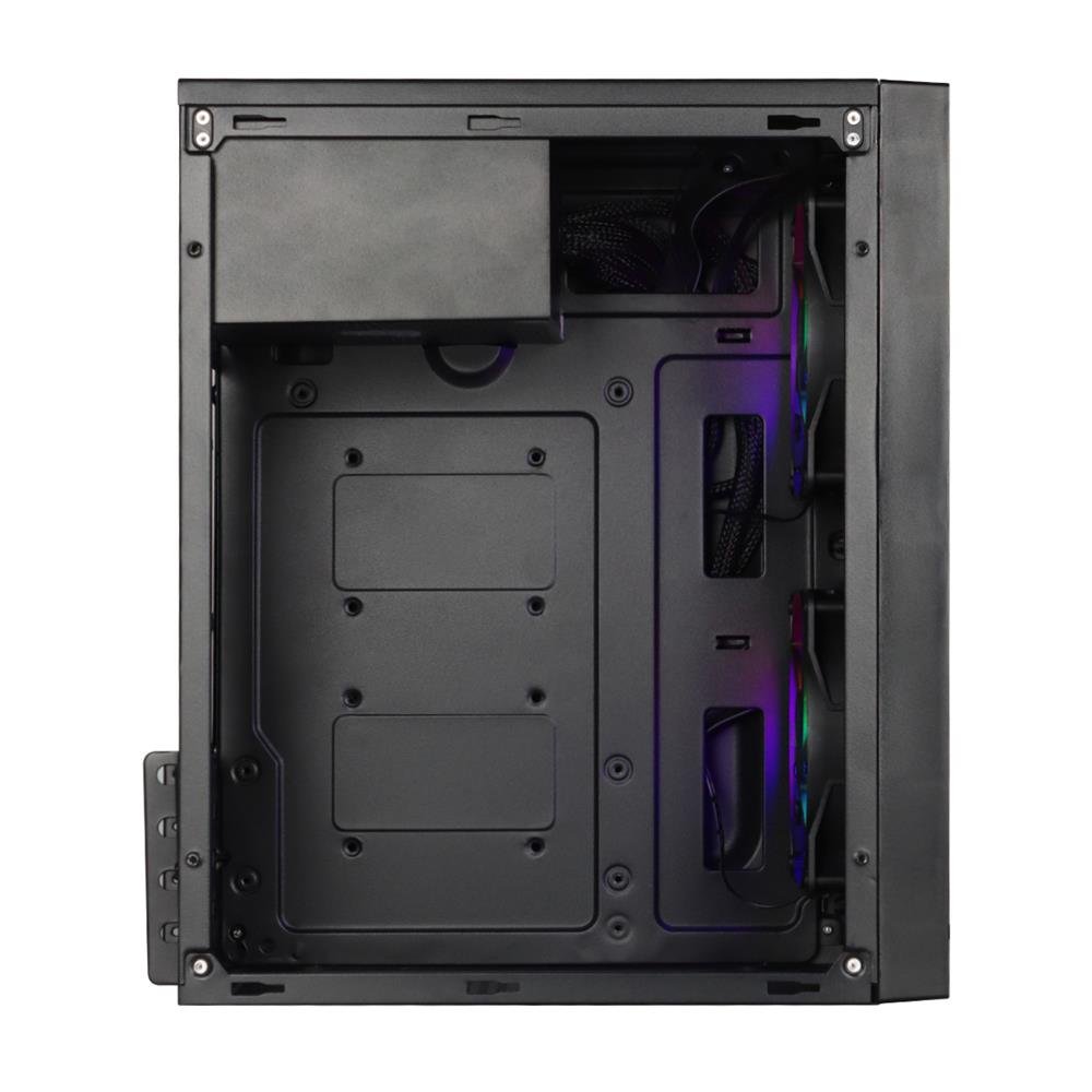 Gabinete Gamer Vinik Plate Lateral Acrílico C/ 2 Fans - Ggpacbk