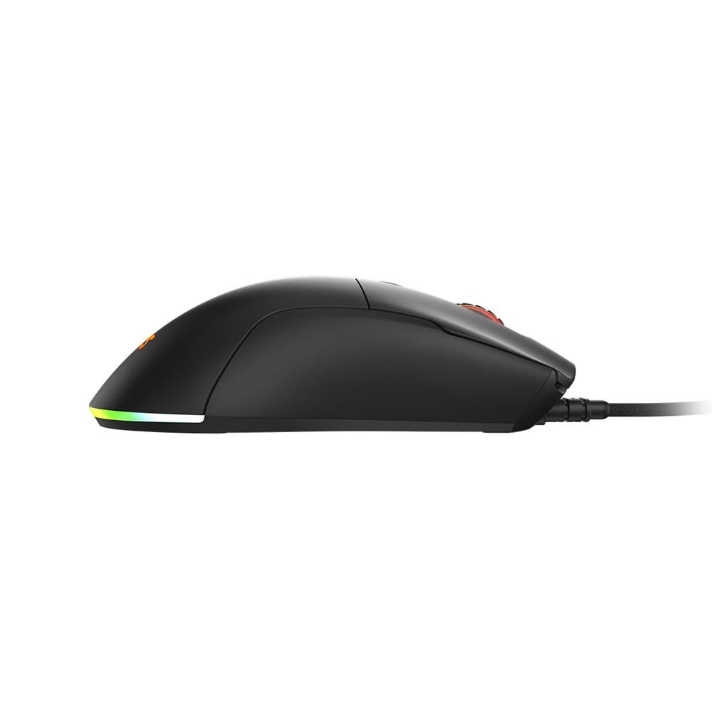 Mouse Gamer Pcyes Malus Black Vulcan - 12400 Dpi - Rgb - 6 Botões - Pmgmbv