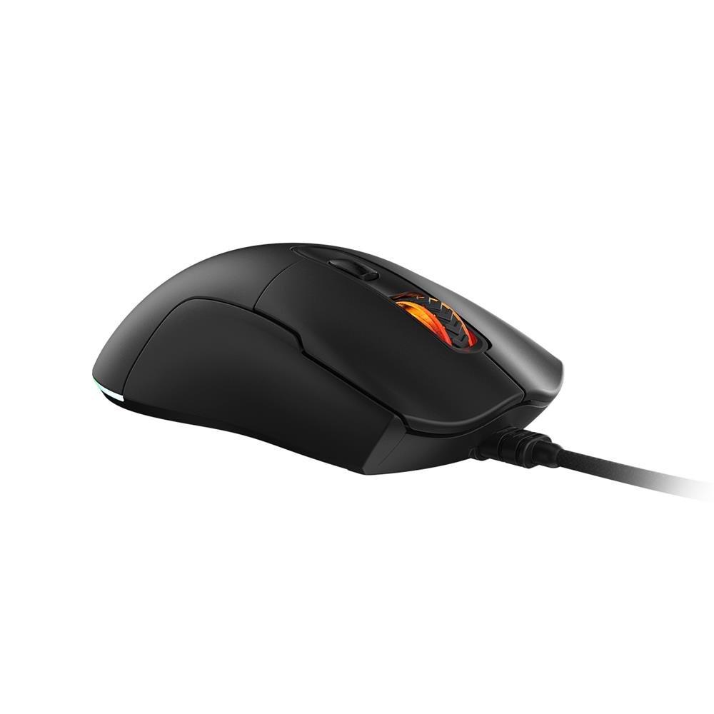 Mouse Gamer Pcyes Malus Black Vulcan - 12400 Dpi - Rgb - 6 Botões - Pmgmbv