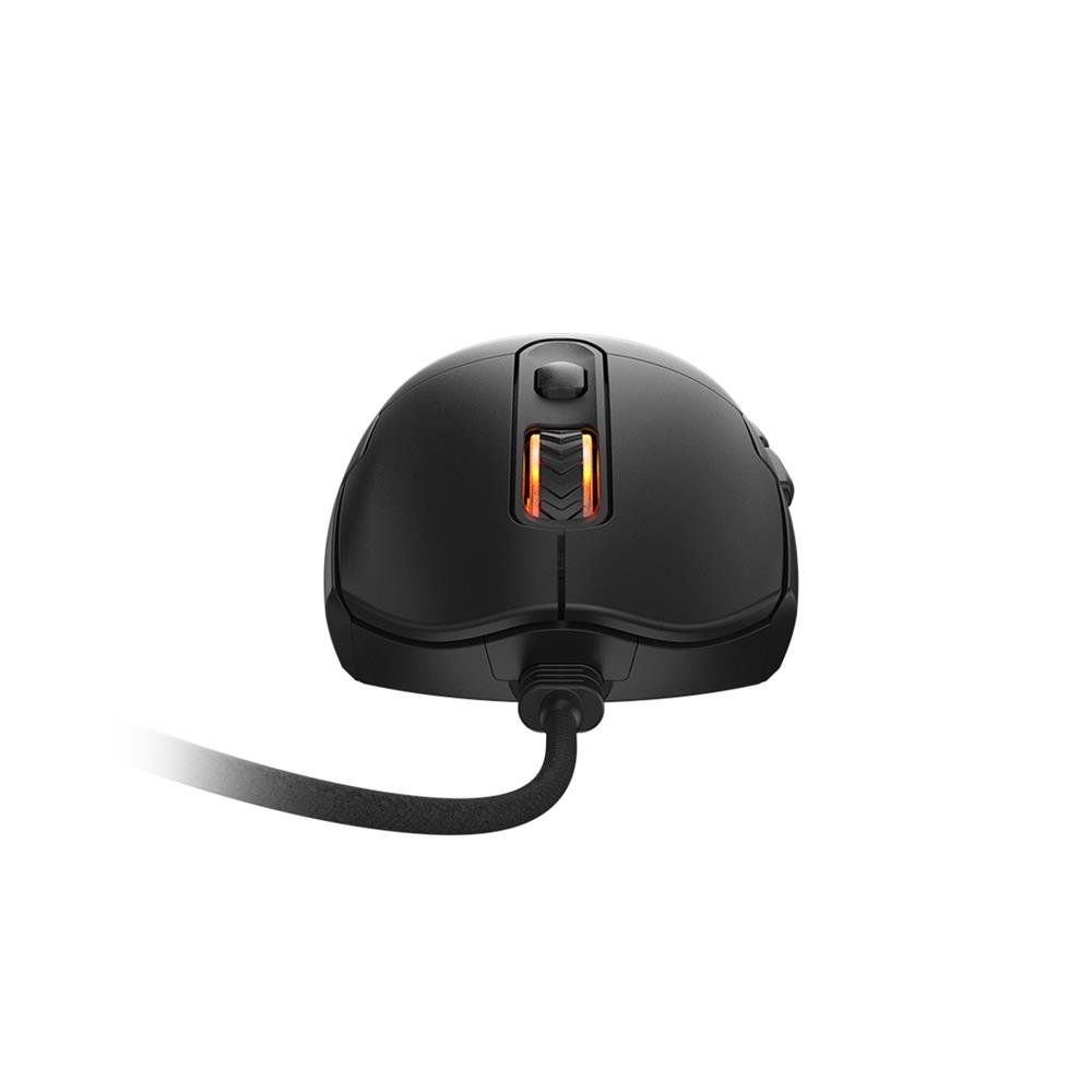 Mouse Gamer Pcyes Malus Black Vulcan - 12400 Dpi - Rgb - 6 Botões - Pmgmbv