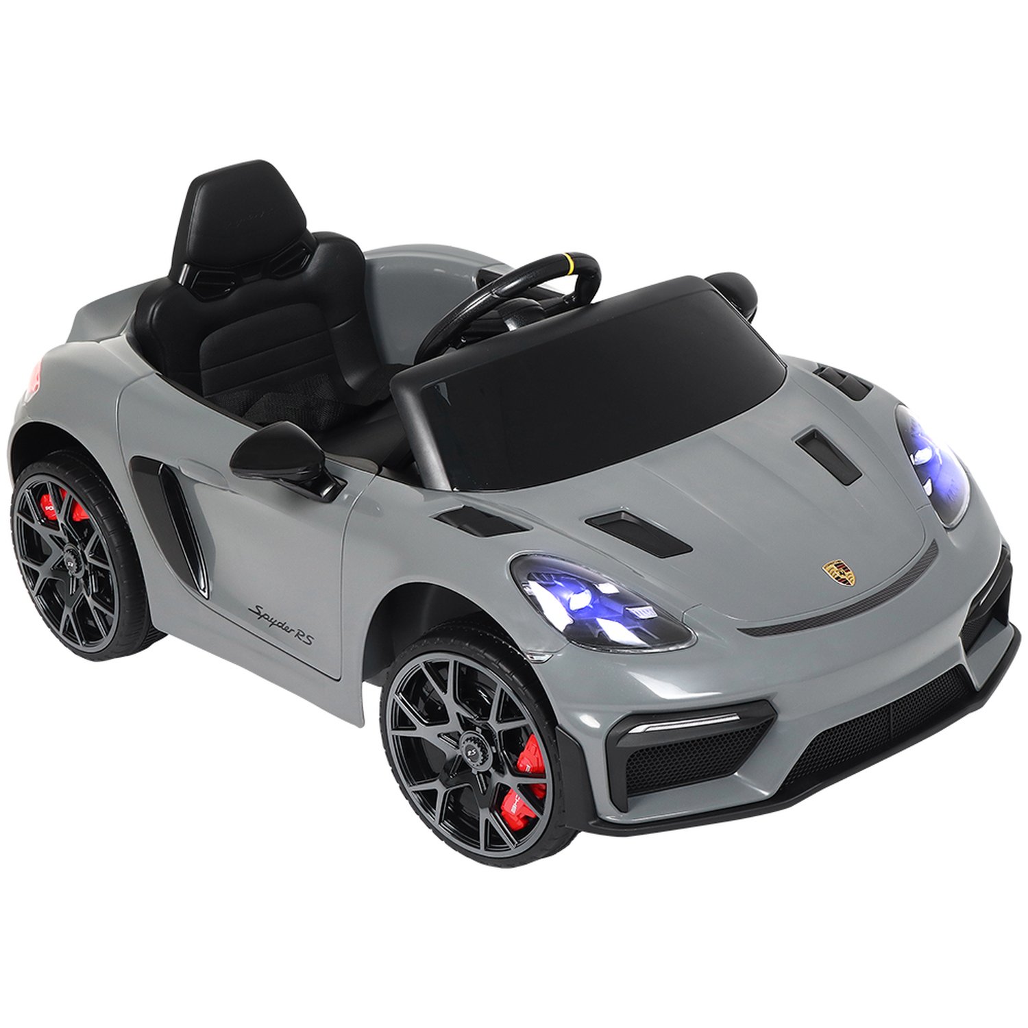 Carro Elétrico Infantil Porsche Spyder 718 Rs 12V Cinza - Bel