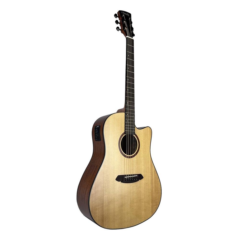 Violão Elétrico Abalone 41" - Natural - Tampo Sólido Em Spruce - Eq 3 Bandas - Fosco - Vfa1954n41