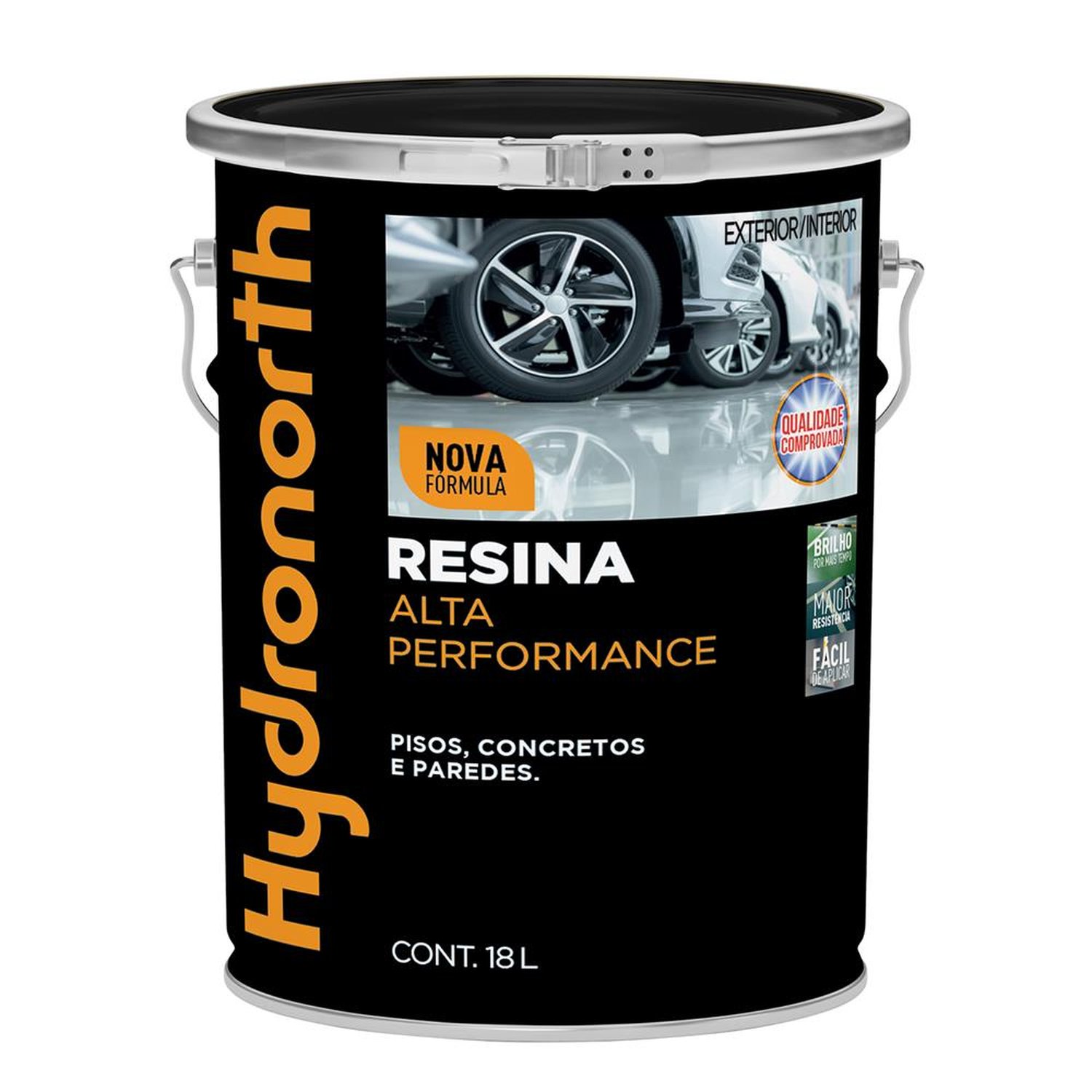 Resina Alta Performance Hydronorth Amarelo Balde 18 L