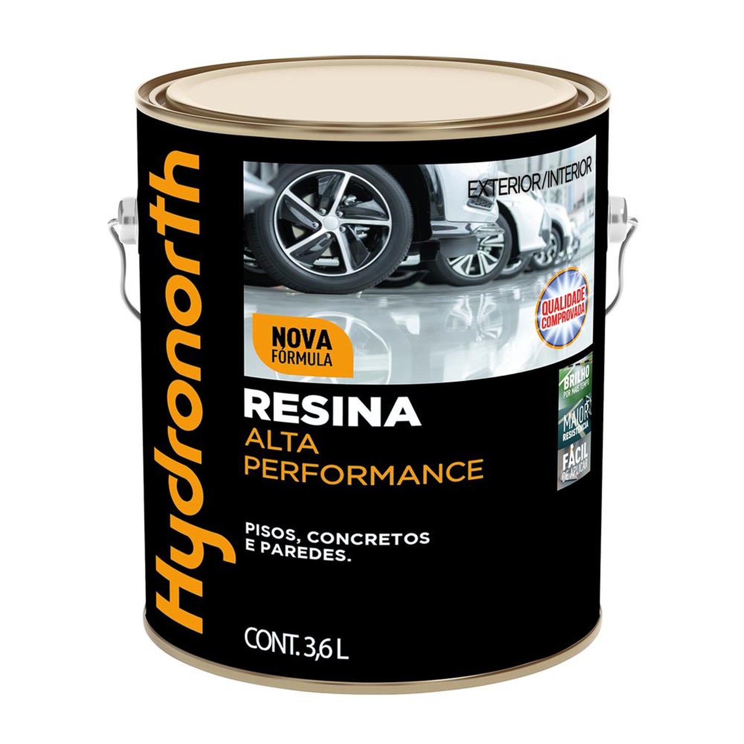 Resina Alta Performance Hydronorth Cinza 201 Galao 3,6 L