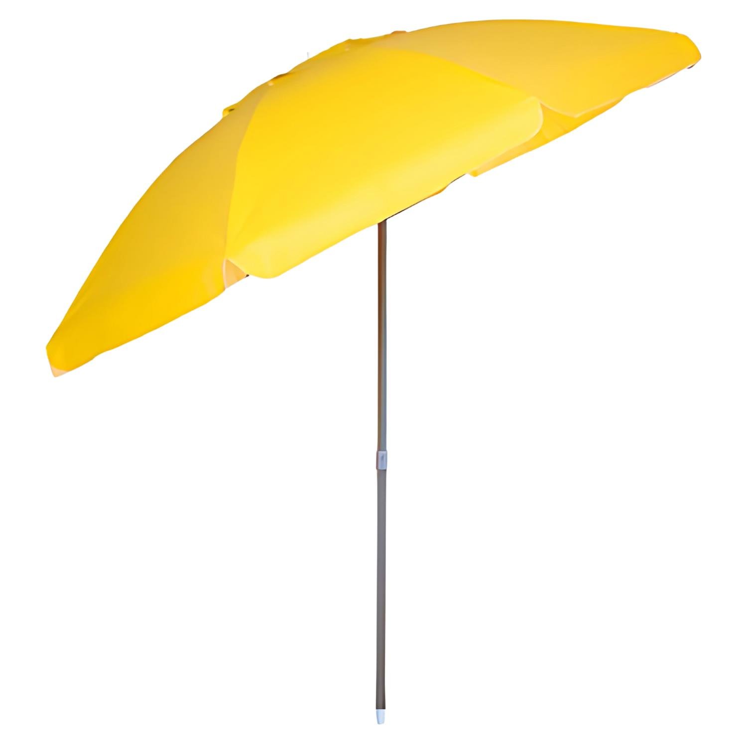 Guarda-Sol Bagum Top 2,4 M Cabo De Aluminio Articulado Vareta Fibra Amarelo - Bel