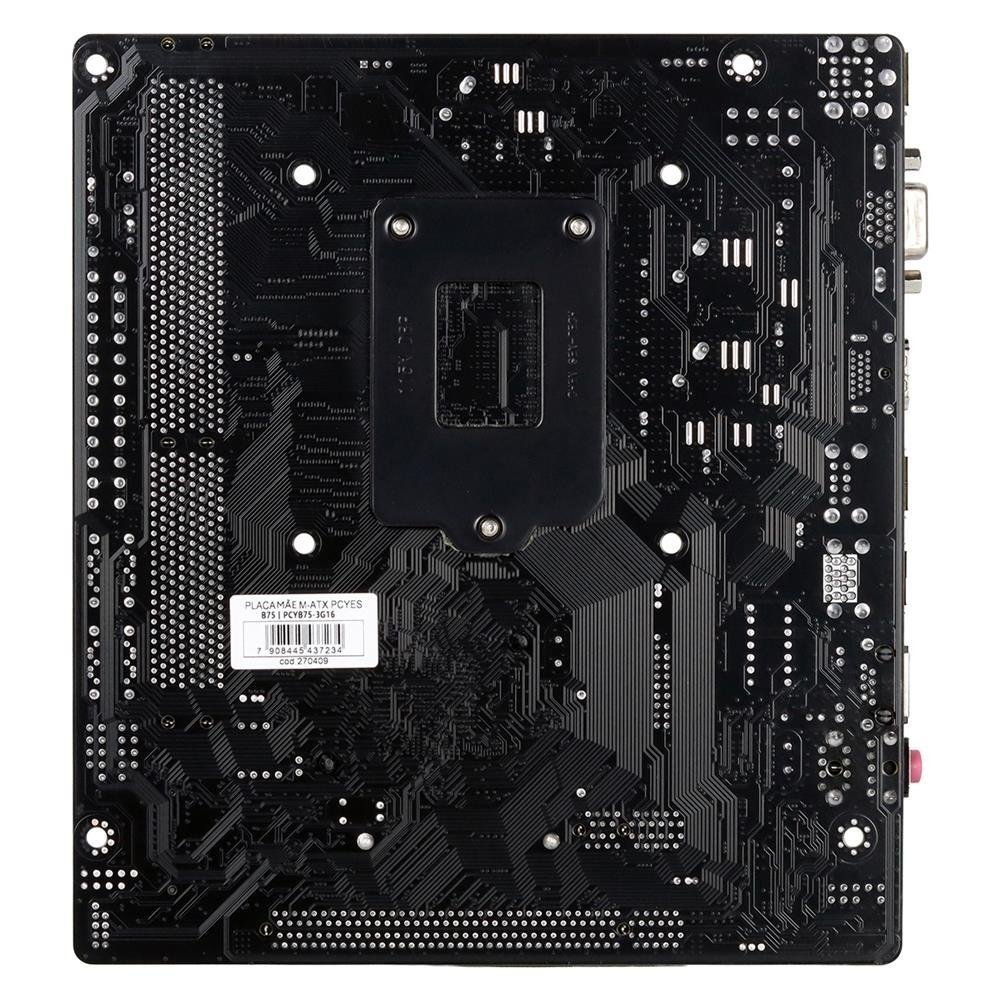 Placa Mãe Pcyes B75 Lga 1155 2xddr3 (max 16gb) M.2 Nvme 2xusb 3.0, 4xusb 2.0 Rede 1000 Hdmi/vga M-atx - Pcyb75-3g16