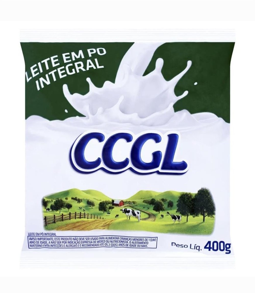 Leite Em Pó CCGL 400g - Fardo Com 25 unidades