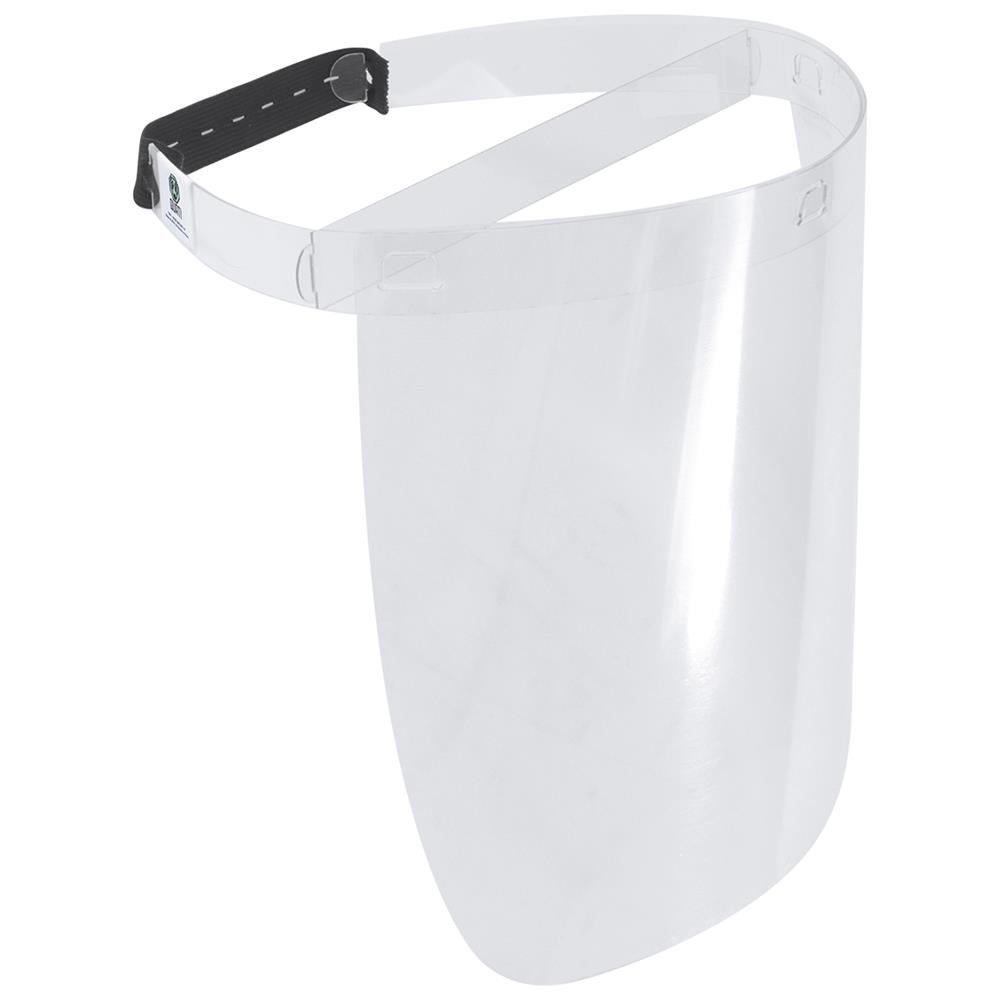 Máscara De Proteção Facial Face Shield Eco Petg Com 10 Unidades