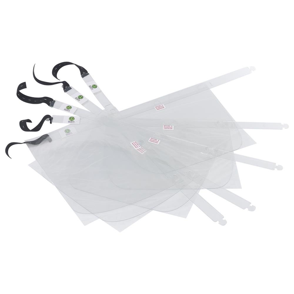 Máscara De Proteção Facial Face Shield Eco Petg Com 10 Unidades