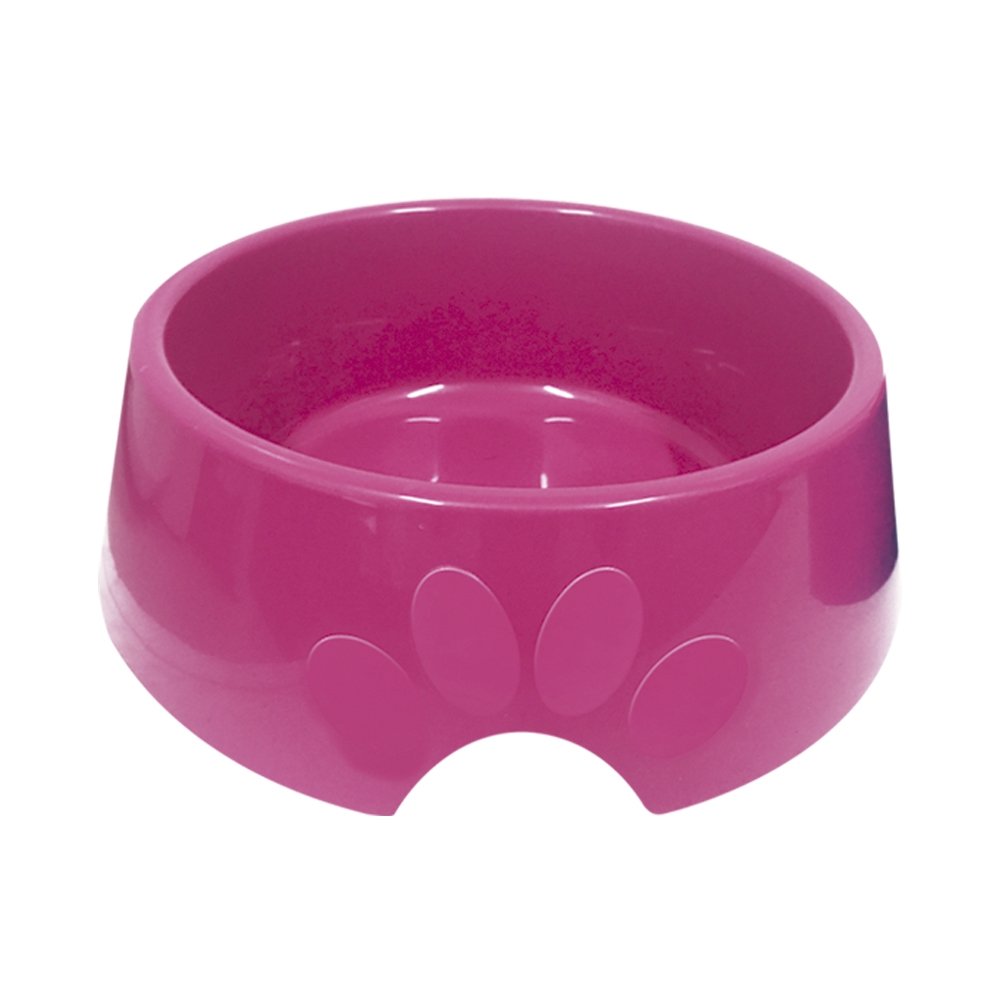 Comedouro Plástico Pop Furacão Pet N3 Rosa 1 Litro - Embalagem com 12 Unidades