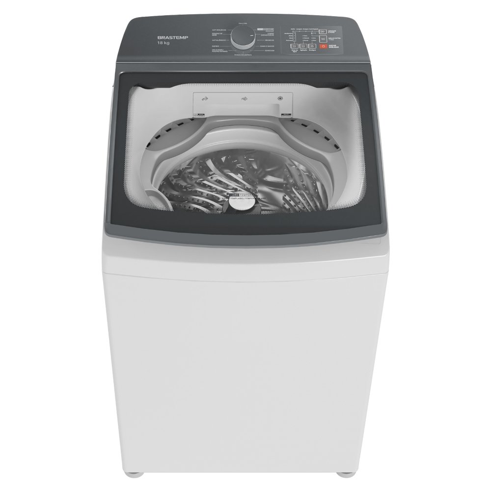 Máquina de Lavar Roupas 18Kg Brastemp BWF18ABANA - Automática, Branca, 110V