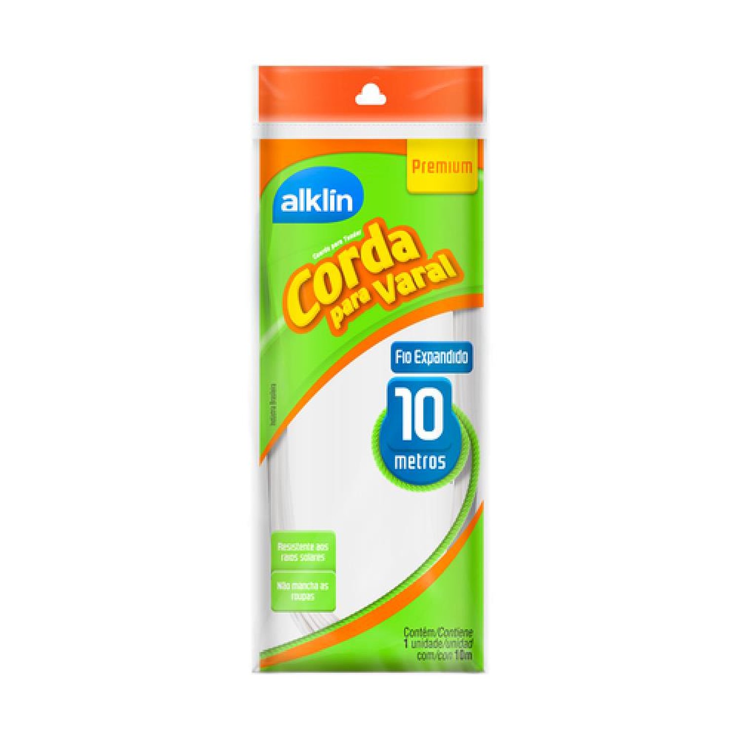 Corda Para Varal Premium Fio Expandido 10 Metros - Alklin