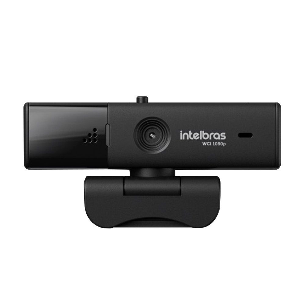 Webcam Intelbras WCI1080P - Full HD, 60FPS, USB, Preto