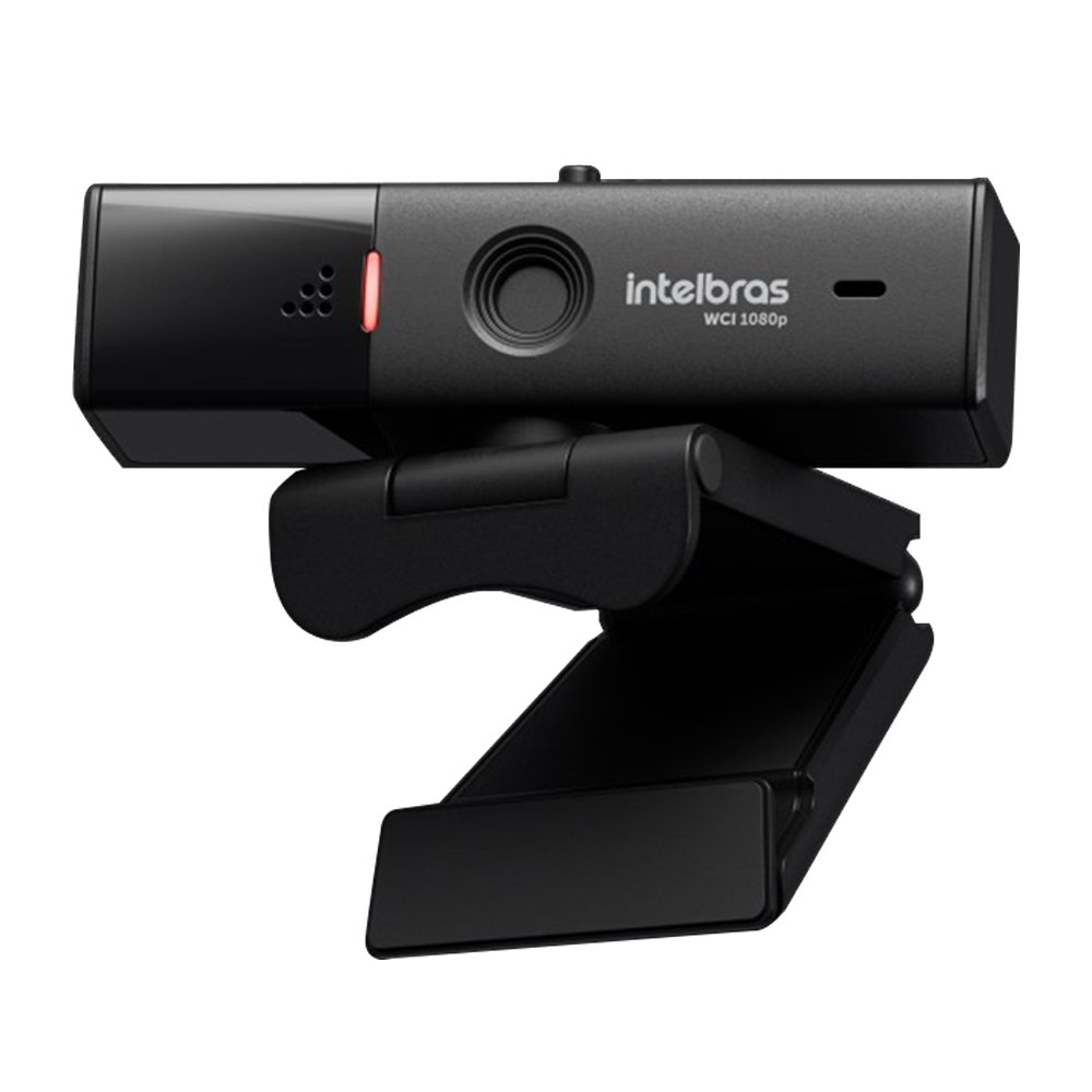 Webcam Intelbras WCI1080P - Full HD, 60FPS, USB, Preto