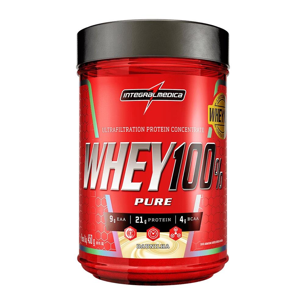 WHEY 100% PURE Baunilha - Pote 450g