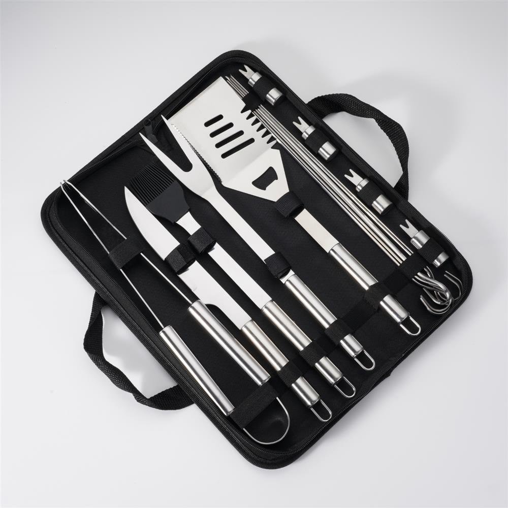 Kit Churrasco Inox Premium 16pcs C/ Estojo ¿ Bel