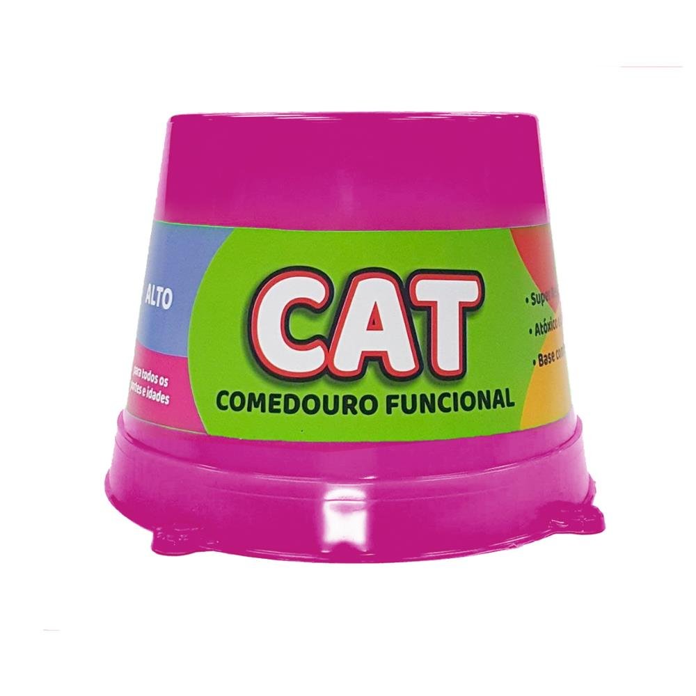 Comedouro Alto Cat 250 ML Caixa Com 18 Unidades Sortidas