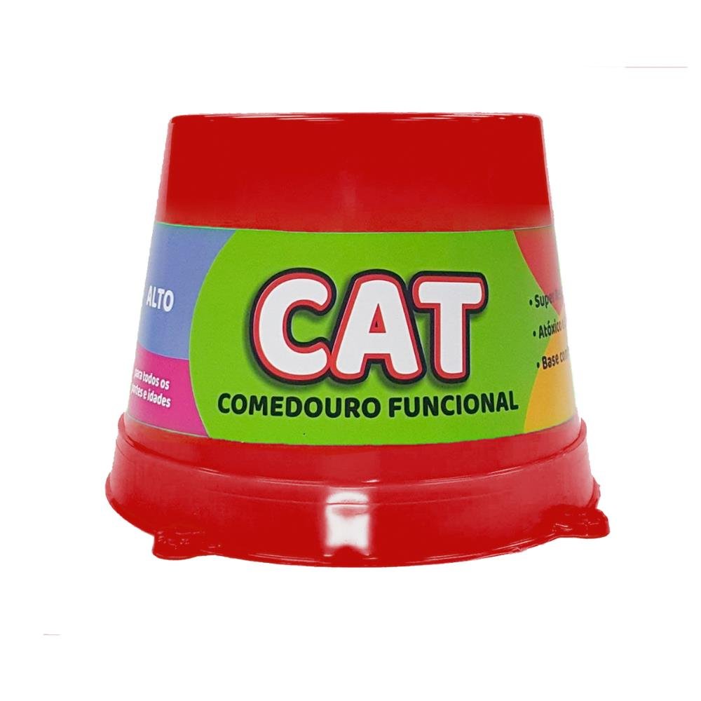 Comedouro Alto Cat 250 ML Caixa Com 18 Unidades Sortidas