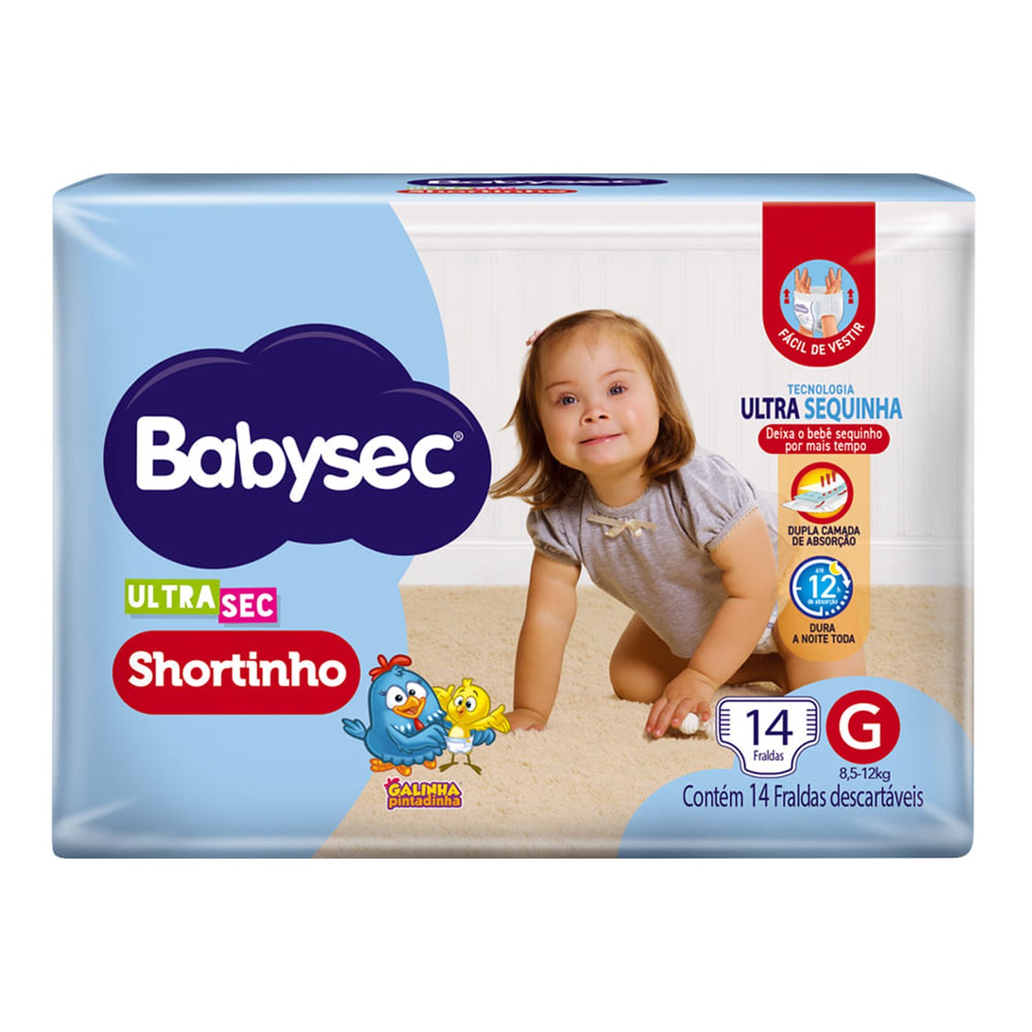 Fralda Babysec Ultra Jumbo Shortinho G Com 14