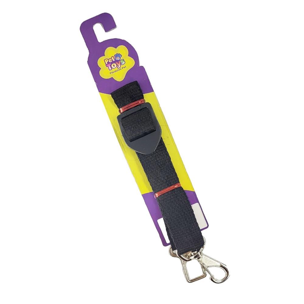 Guia Cinto De Seguranca Nylon 25 MM Lisa Com 8 Unidades Preto