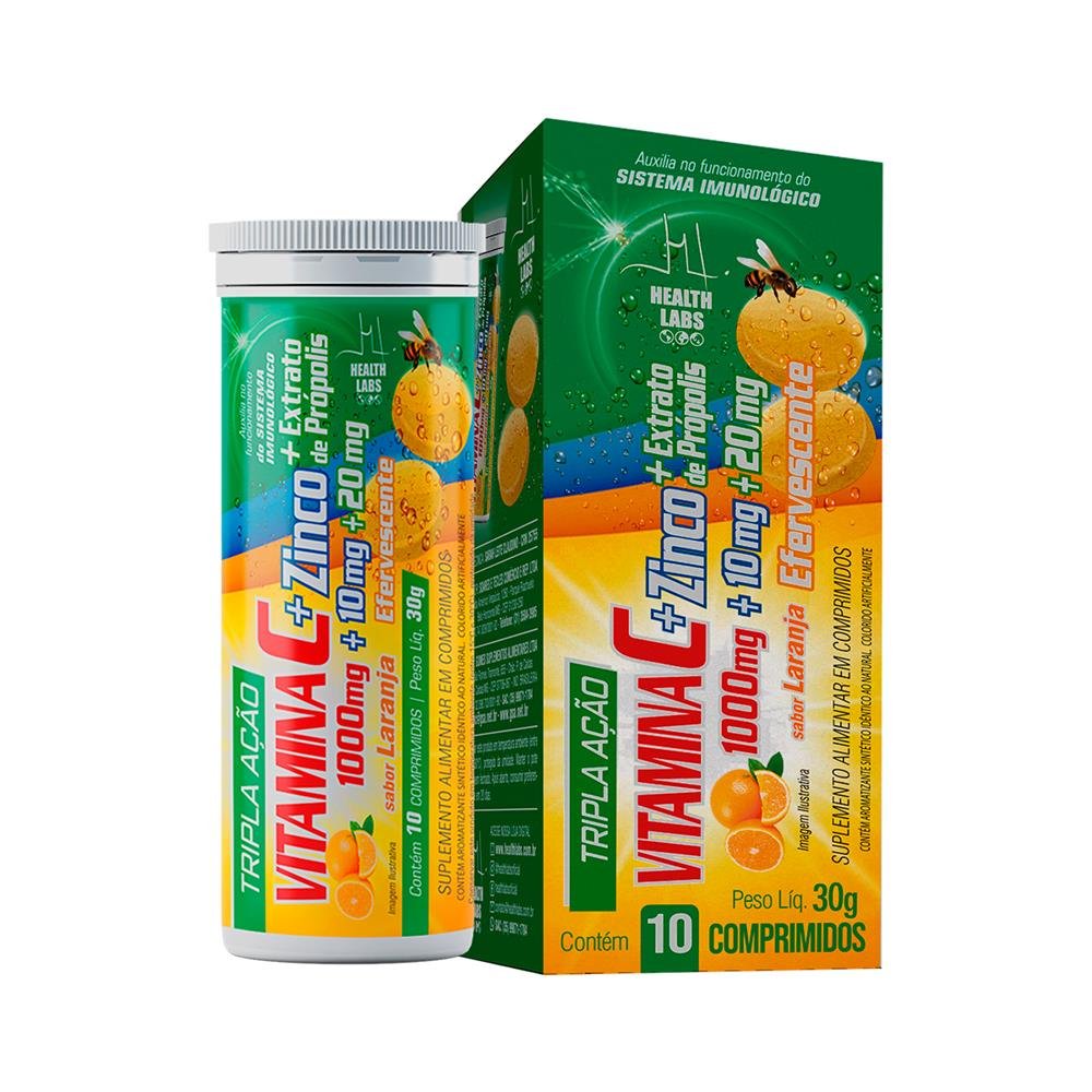 Vitamina C ZN + Própolis 10 comprimidos