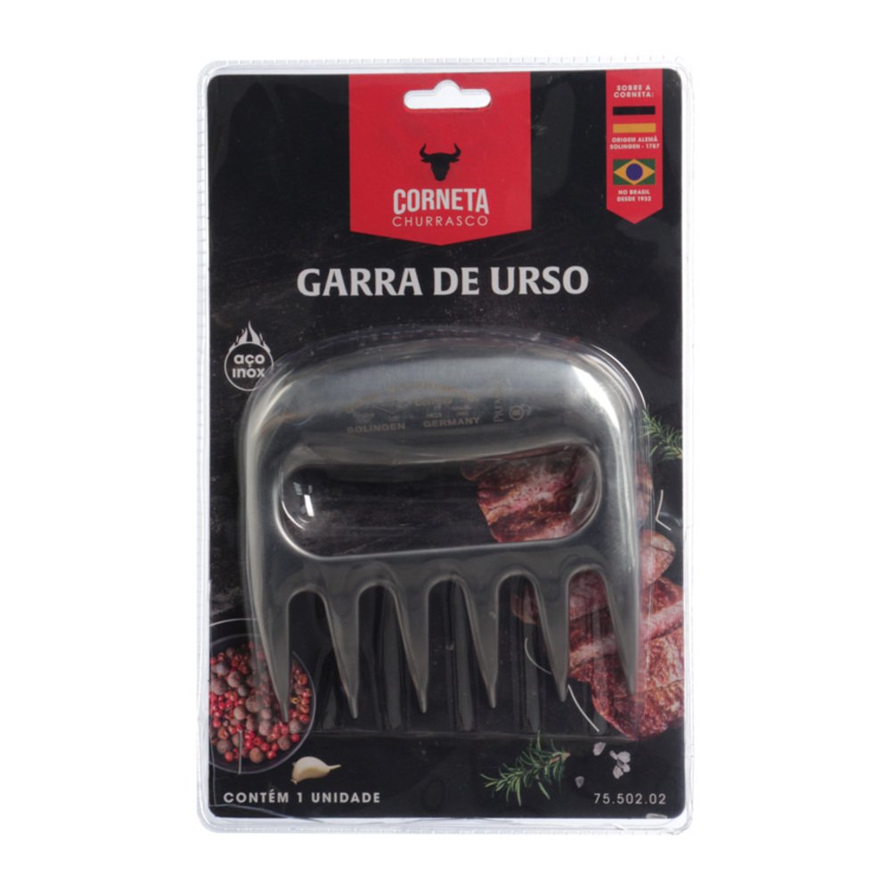 Garra De Urso Para Churrasco Inox - Corneta