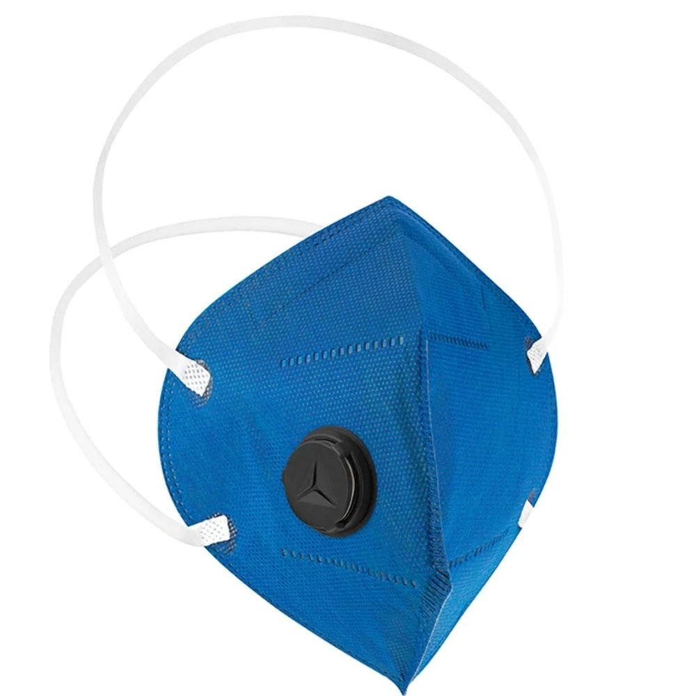 Máscara Respiratória PFF2 Com Válvula e Carvão Ativado Azul - Pro-Safety