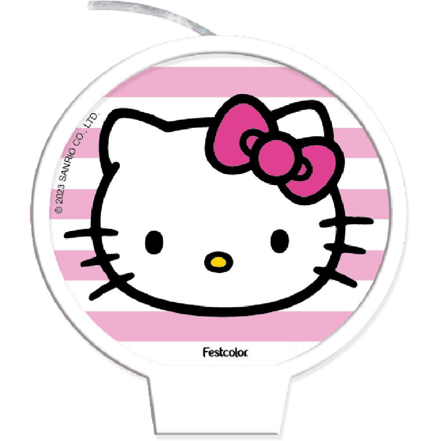 Vela Plana Hello Kitty Rosa