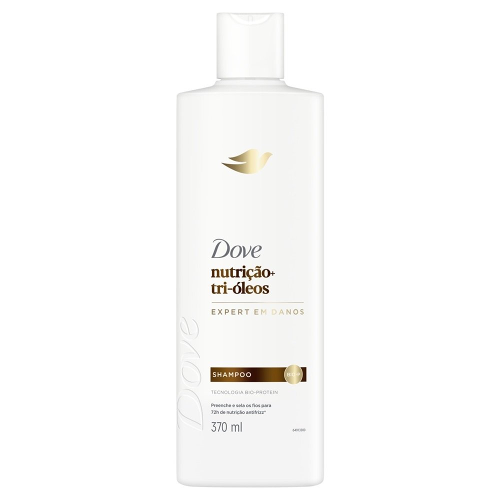 Shampoo Dove Nutrição + Tri-Óleos 370ml