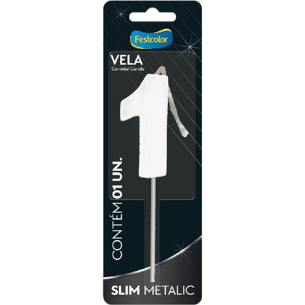 Vela Slim Metallic Branca N 1