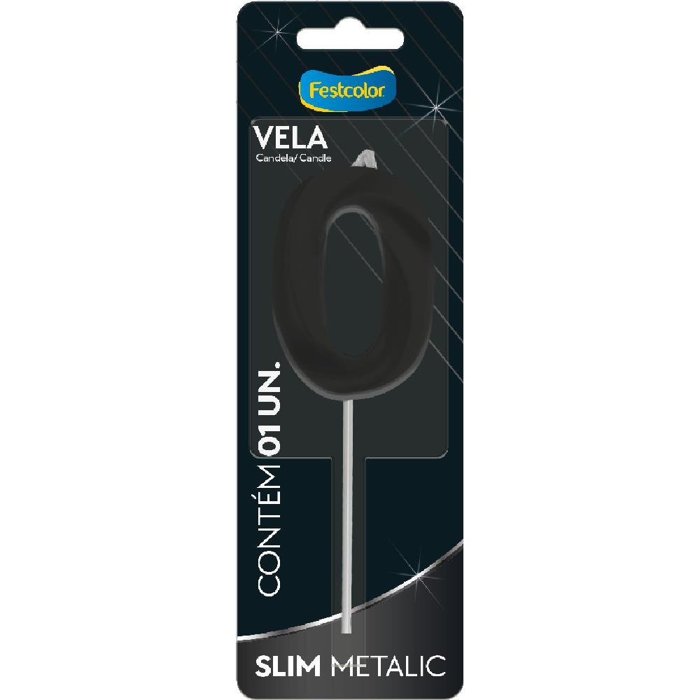 Vela Slim Metallic Preta N 0