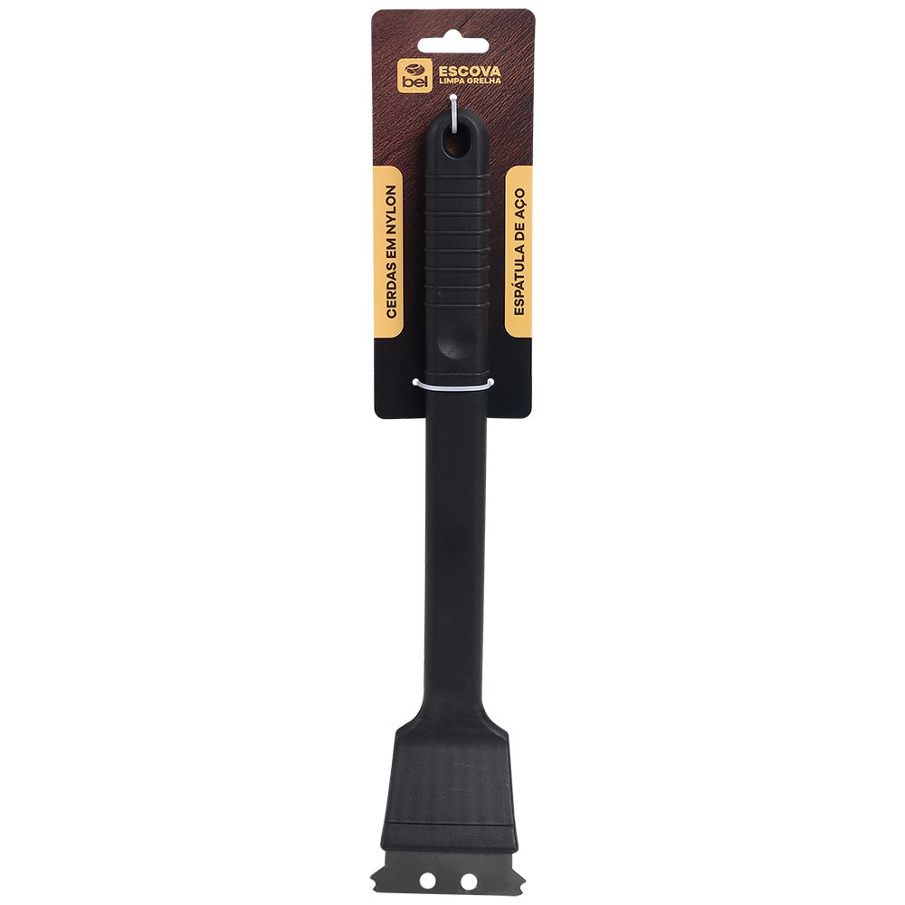 Escova De Nylon Limpa Grelha Com Cabo - Bel