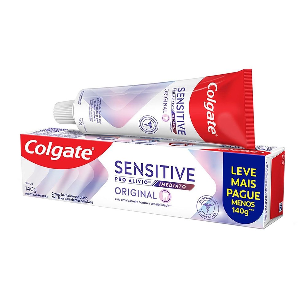 Creme Dental Colgate Sensitive Pro Alivio Imediato Original 140g