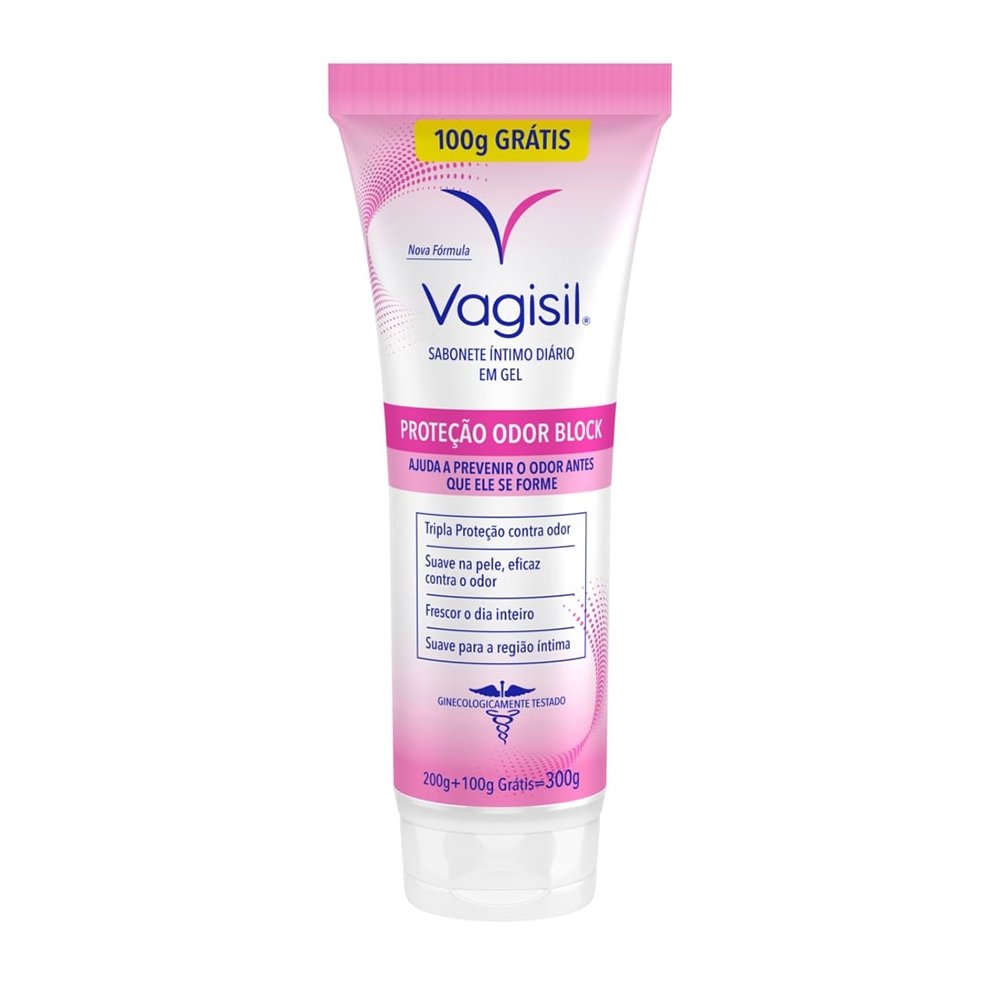 Sabonete Líquido Vagisil Íntimo Gel com Proteção Odor 300g Grátis 100g