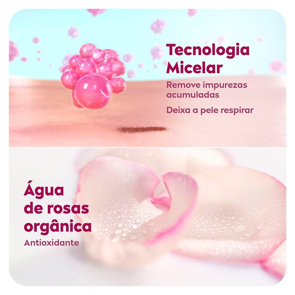Sabonete em Gel Nivea Aqua Rose Micellair Água de Rosas 150ml