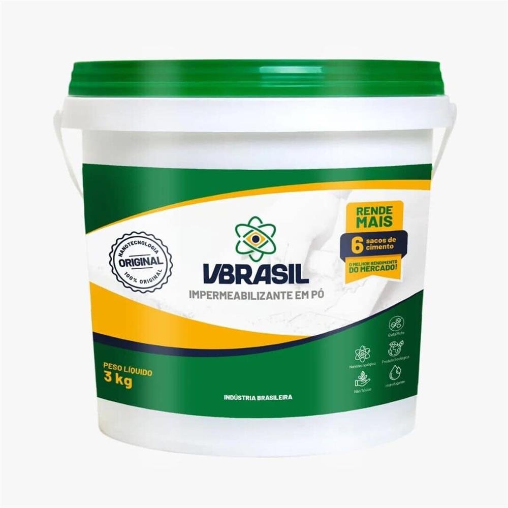 Aditivo Impermeabilizante Em Pó VBRASIL 3kg
