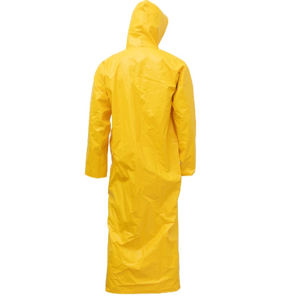 Capa De Chuva Kp300 Fole E Botão Metálico Amarela - Tamanho G