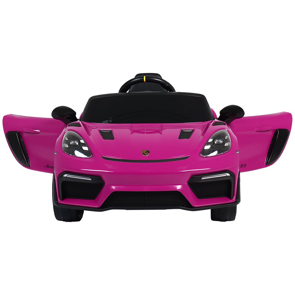 Carro Elétrico Infantil Porsche Spyder 718 Rs 12V Rosa - Bel