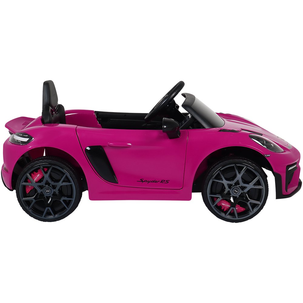 Carro Elétrico Infantil Porsche Spyder 718 Rs 12V Rosa - Bel