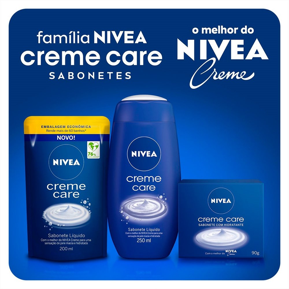 Sabonete Líquido Nivea Creme Care Refil 200ml