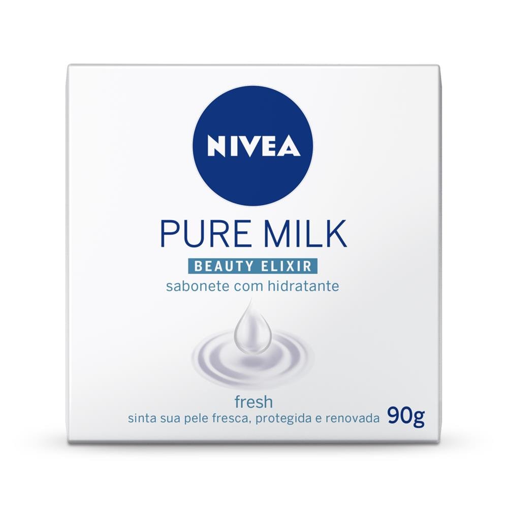 Sabonete Hidratante Nivea Pure Milk fresh 90G-Caixa/72