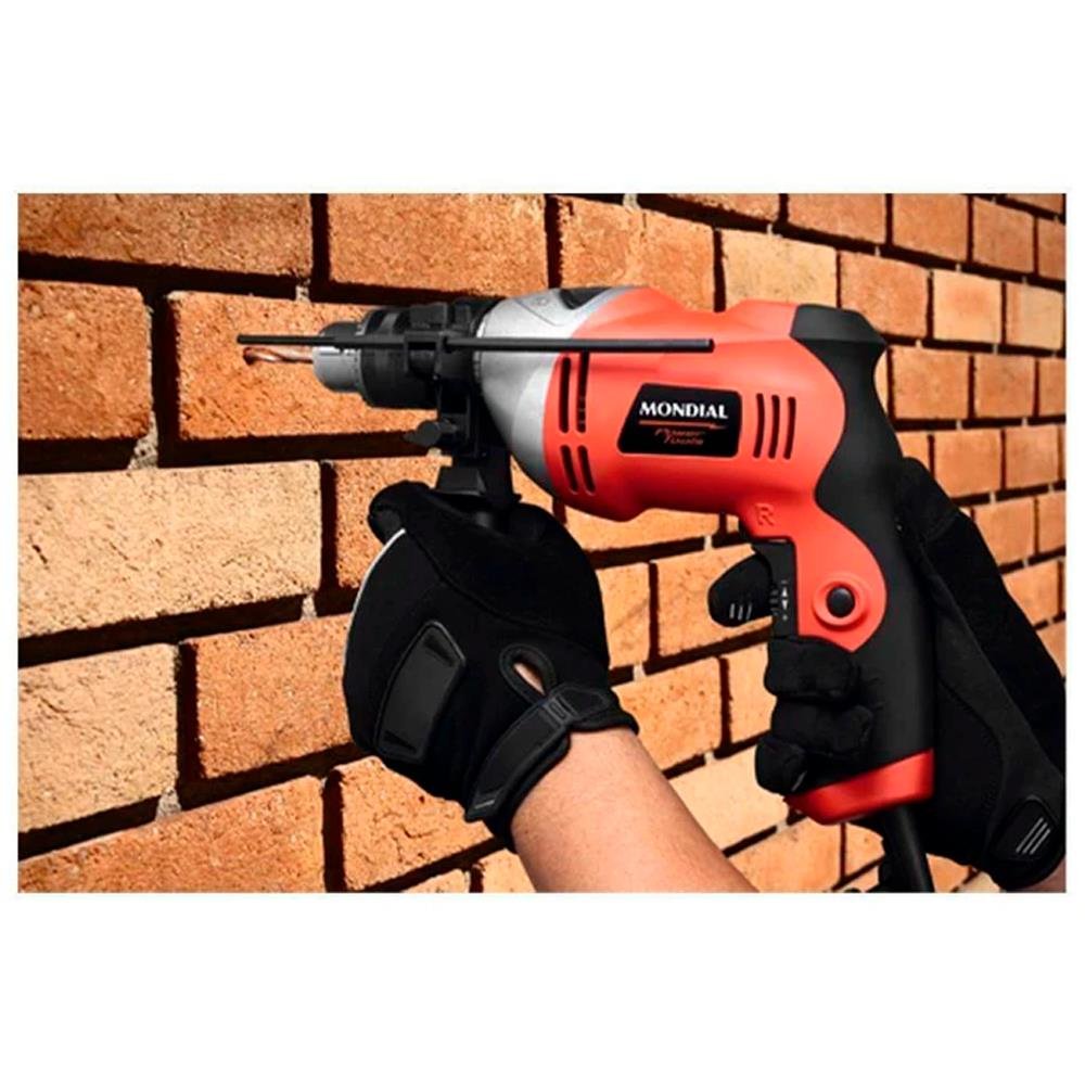 Furadeira De Impacto, Mondial, Vermelho, 750W, 110V - Ffi-05