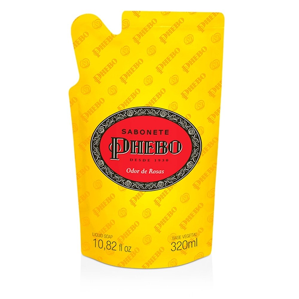 Refil Sabonete Liquido Phebo Odor de Rosas 320ml