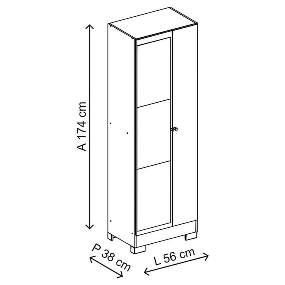 Sapateira 2 Portas Com Espelho Carraro Branco