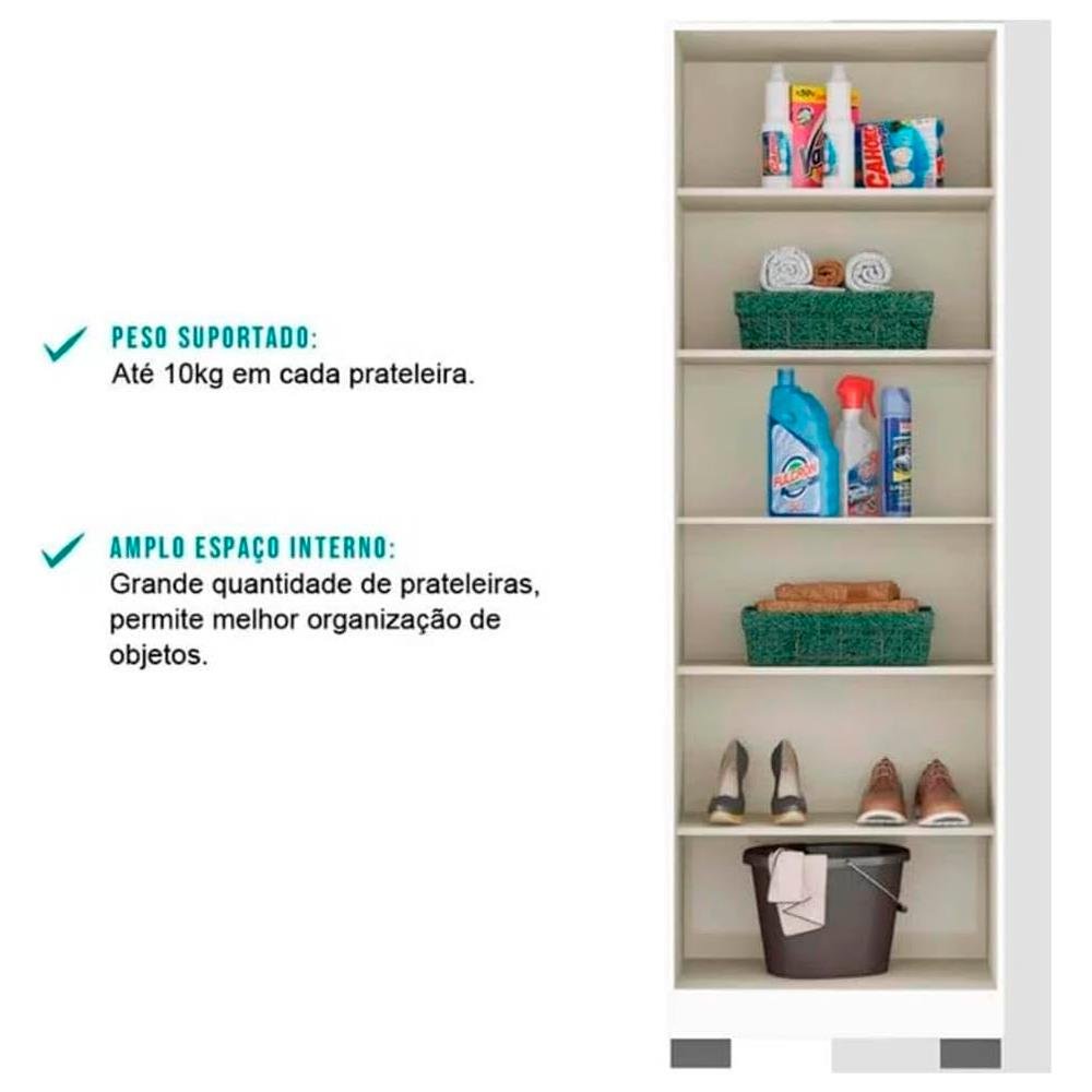 Sapateira 2 Portas Com Espelho Carraro Branco