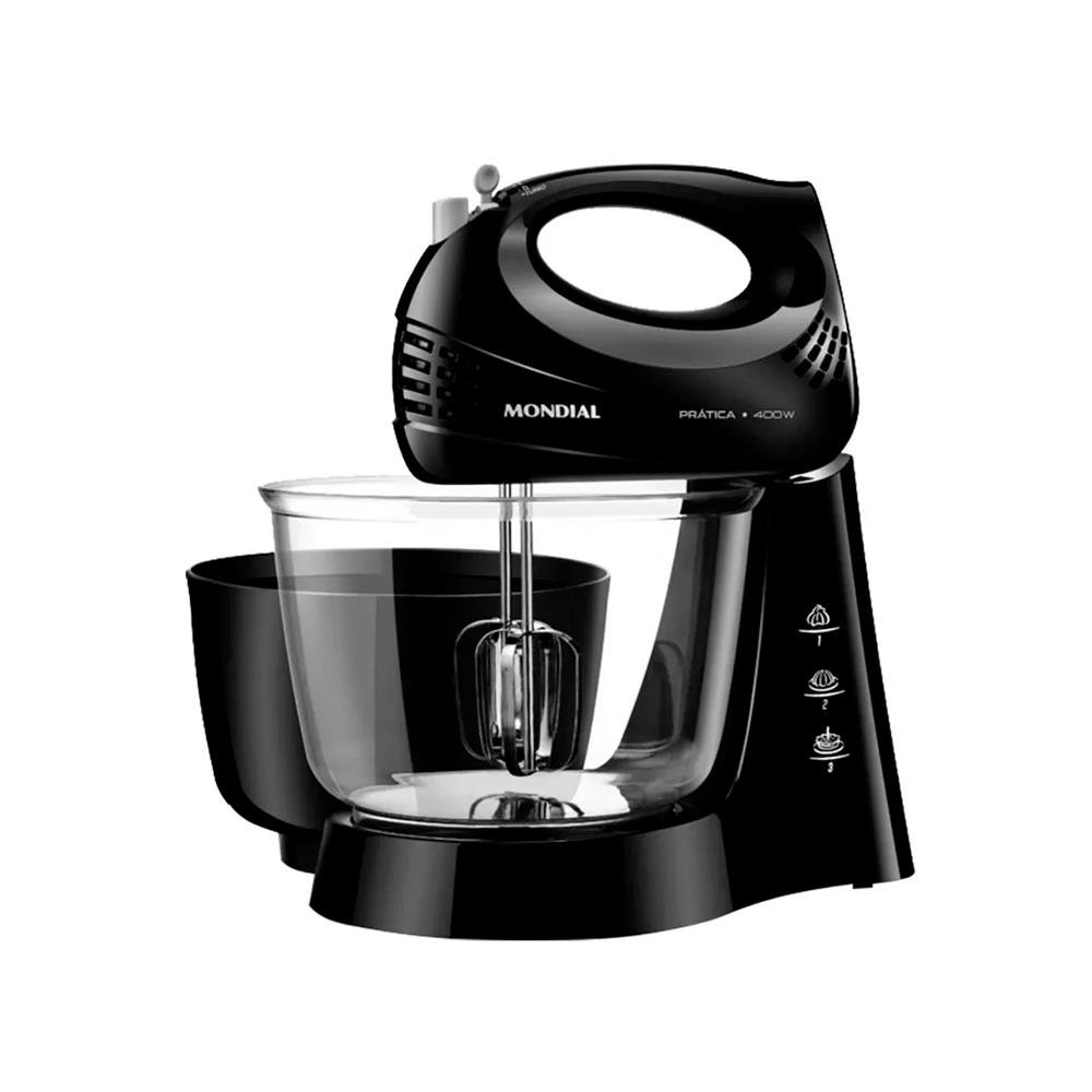 Batedeira Mondial, 127V, Potência 400W, 60Hz, Preto - B-45-B