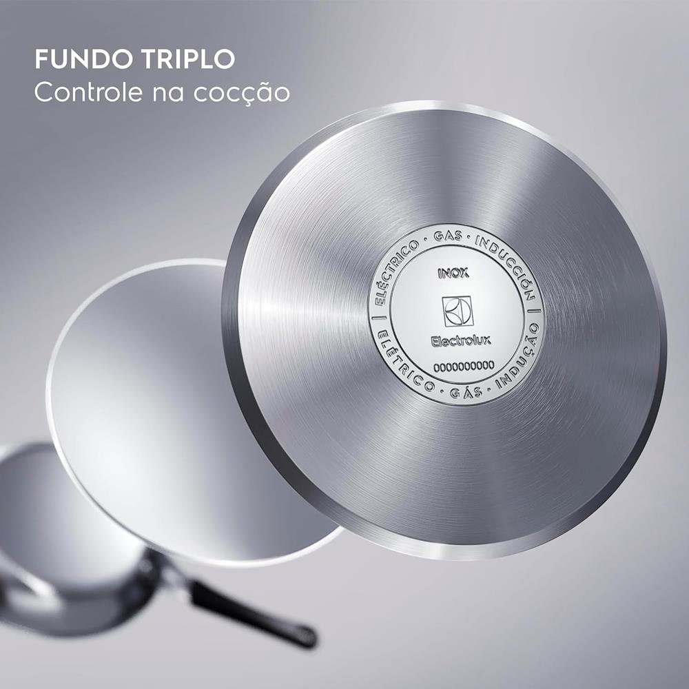 Frigideira Aço Inox Antiaderente Electrolux 20Cm Visite A Loja Electrolux